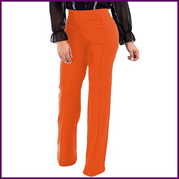 High Waisted Bootcut Work Pants Stretchy Pull On Wrinkle Free - Picture 3 of 7